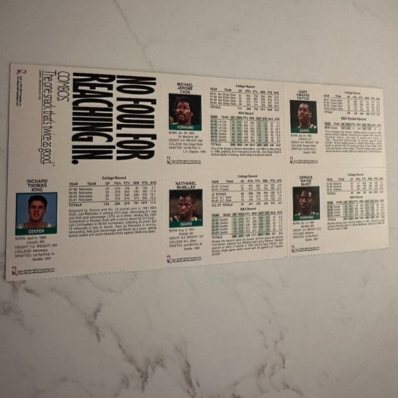 Set of 11 New 1991-1992 Seattle SuperSonics Trading Cards - Picture 6 of 11